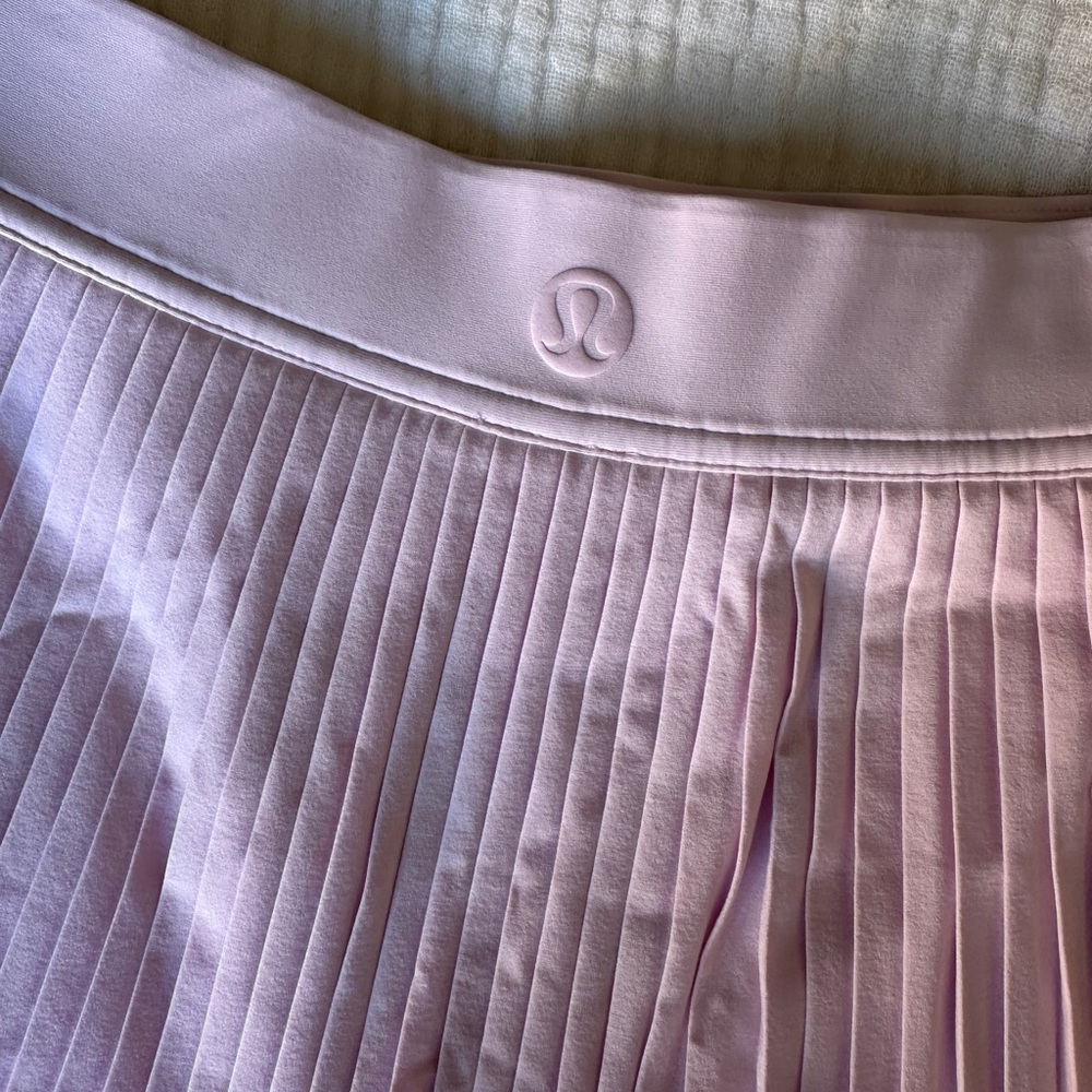 Lululemon Pink Organza Varsity Skirt